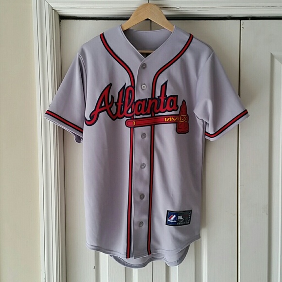 atlanta braves gray jersey